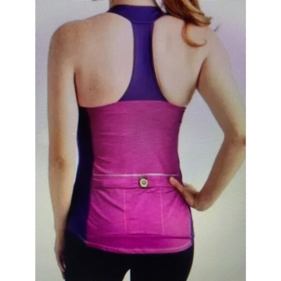NWT Moxie cycling layered tank Iris T back small - Picture 2 of 7